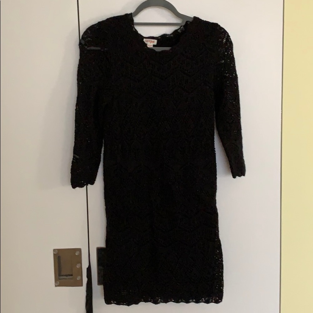 Black sweater dress